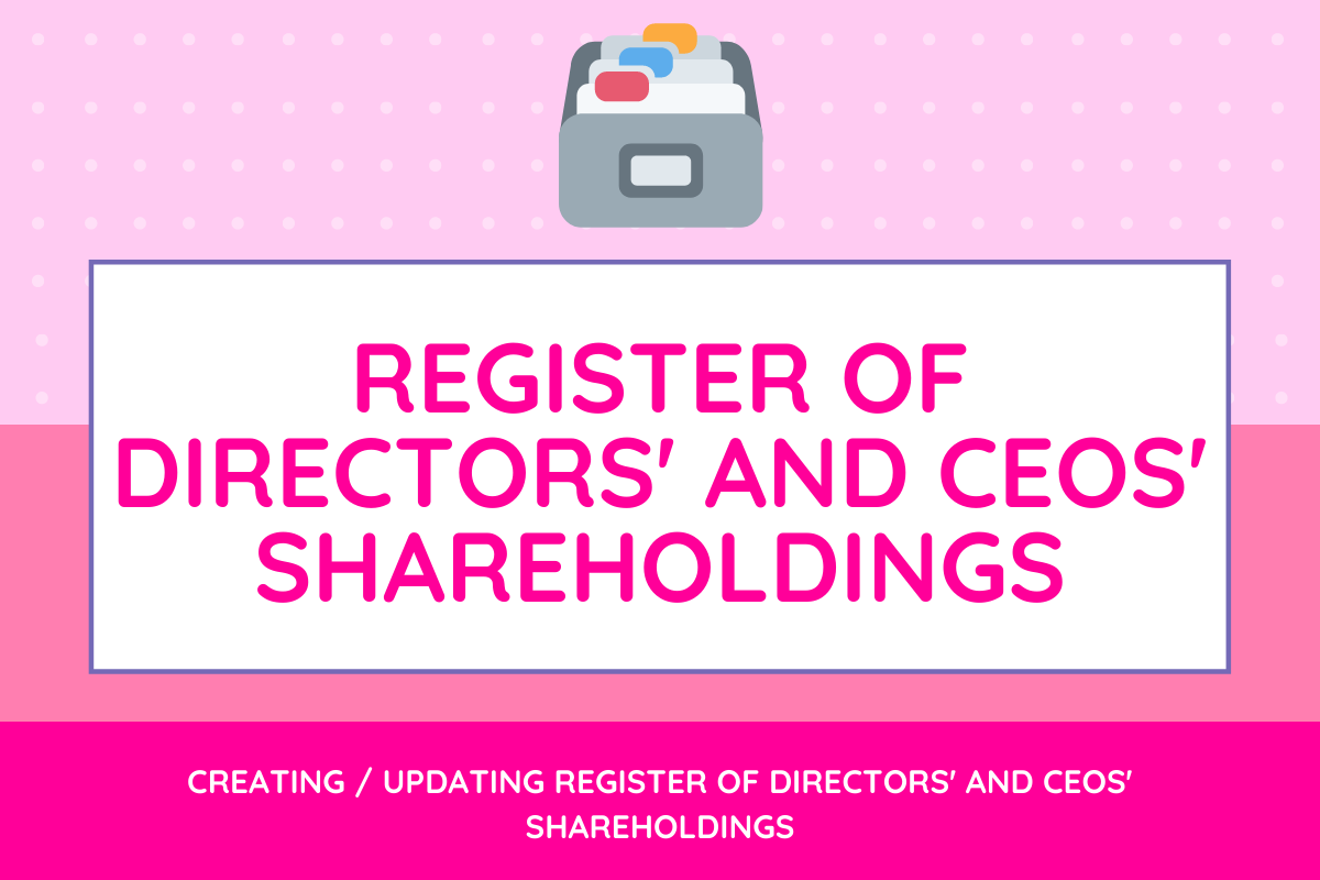 Understanding Register of Directors’ and CEOs’ Shareholdings