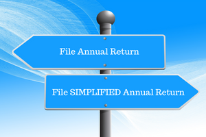 Going for Simplified Annual Returns?