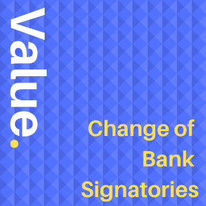Change of Bank Signatories