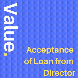 Acceptance of Loan from Director