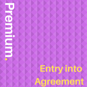 Entry into Agreement