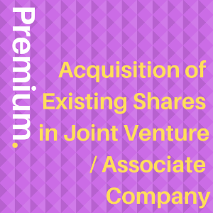 Acquisition of Shares in JV Company or Associate