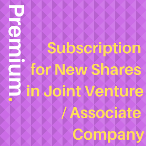 Subscription for New Shares in JV Company or Associate